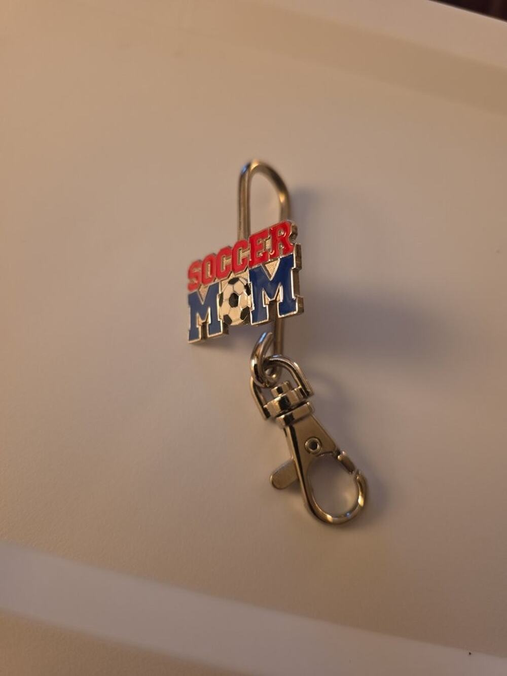 Soccer Mom Keychain with Clip